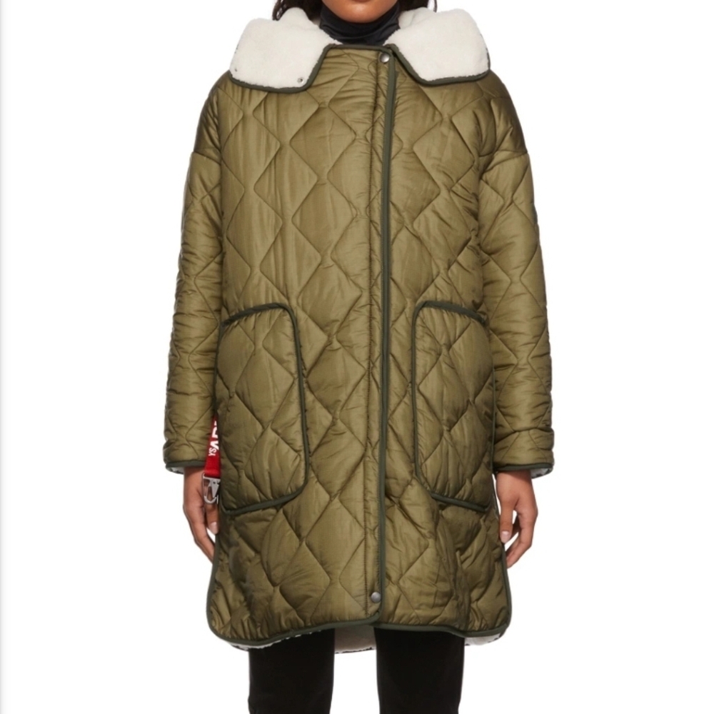Yves Salomon Parka Army Coat Sz M